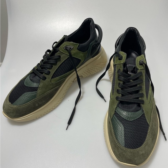 Buscemi Veloce Sneakers Black Military Green EU 46/US 13 - Picture 2 of 8